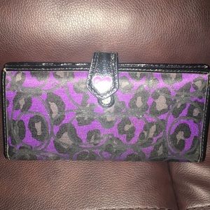 Coach leopard wallet